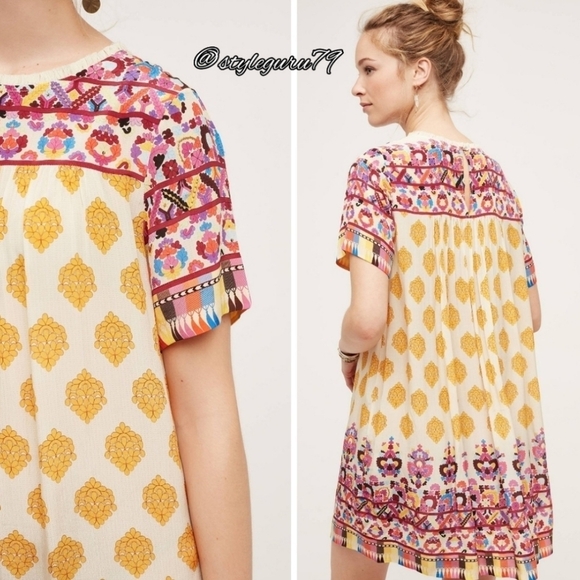 Anthropologie by Tanvi Kedia Narcisa Caltha Swing Dress XS - Picture 7 of 16